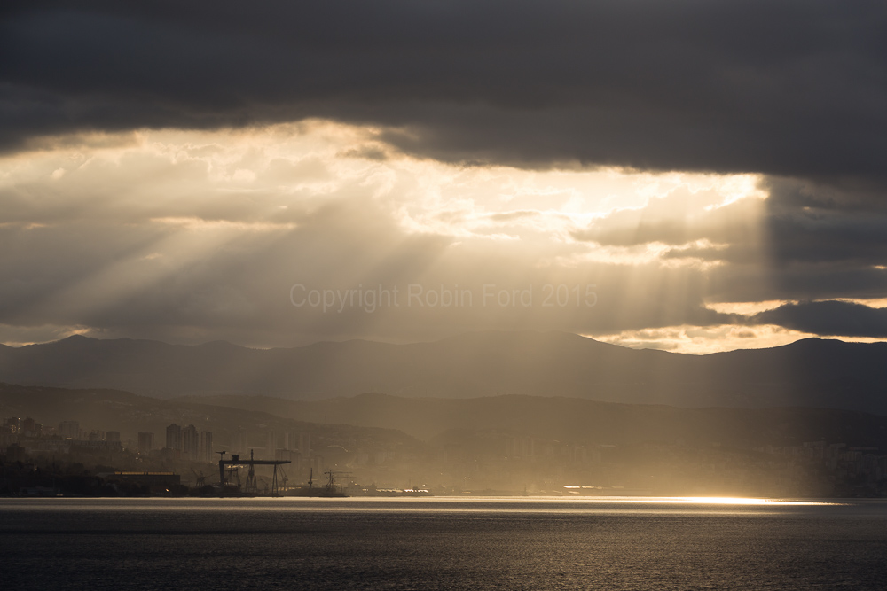 View of Rijeka from Opatija