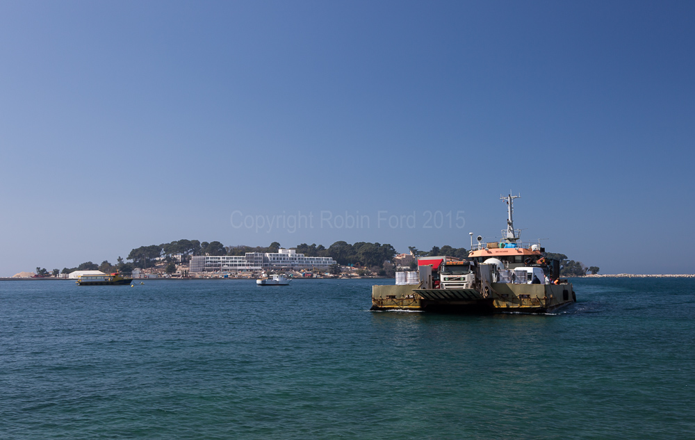 Ferry approaching Porec