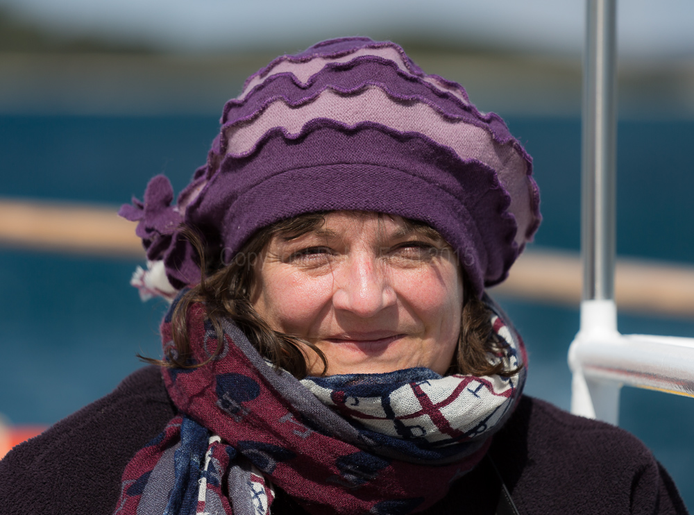 Claire at sea