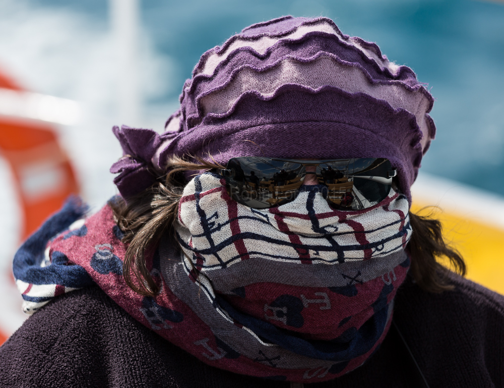 Claire at sea