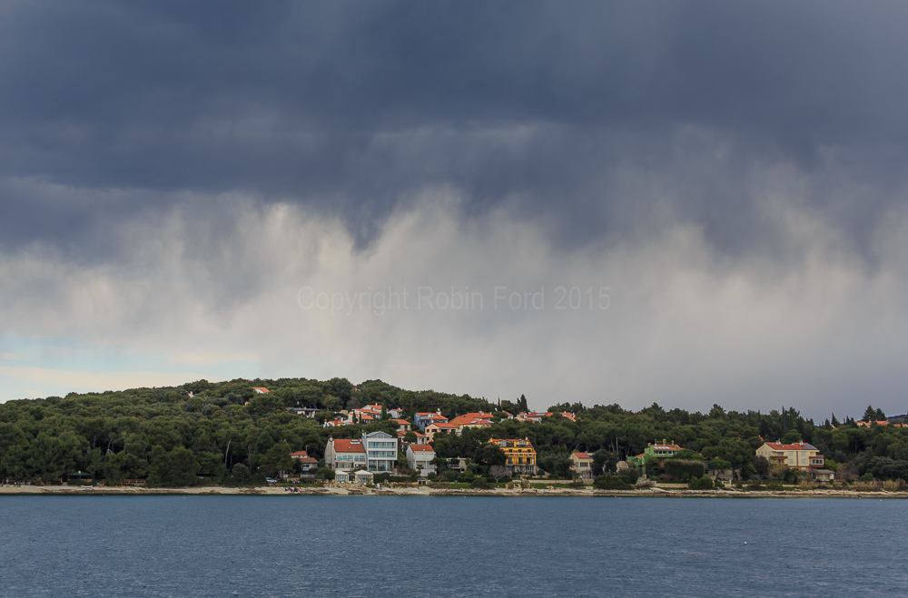 The approaching rain