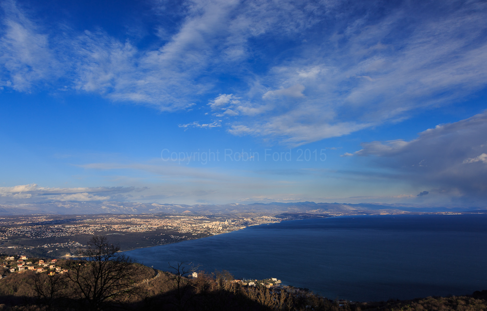 Rijeka in the distance