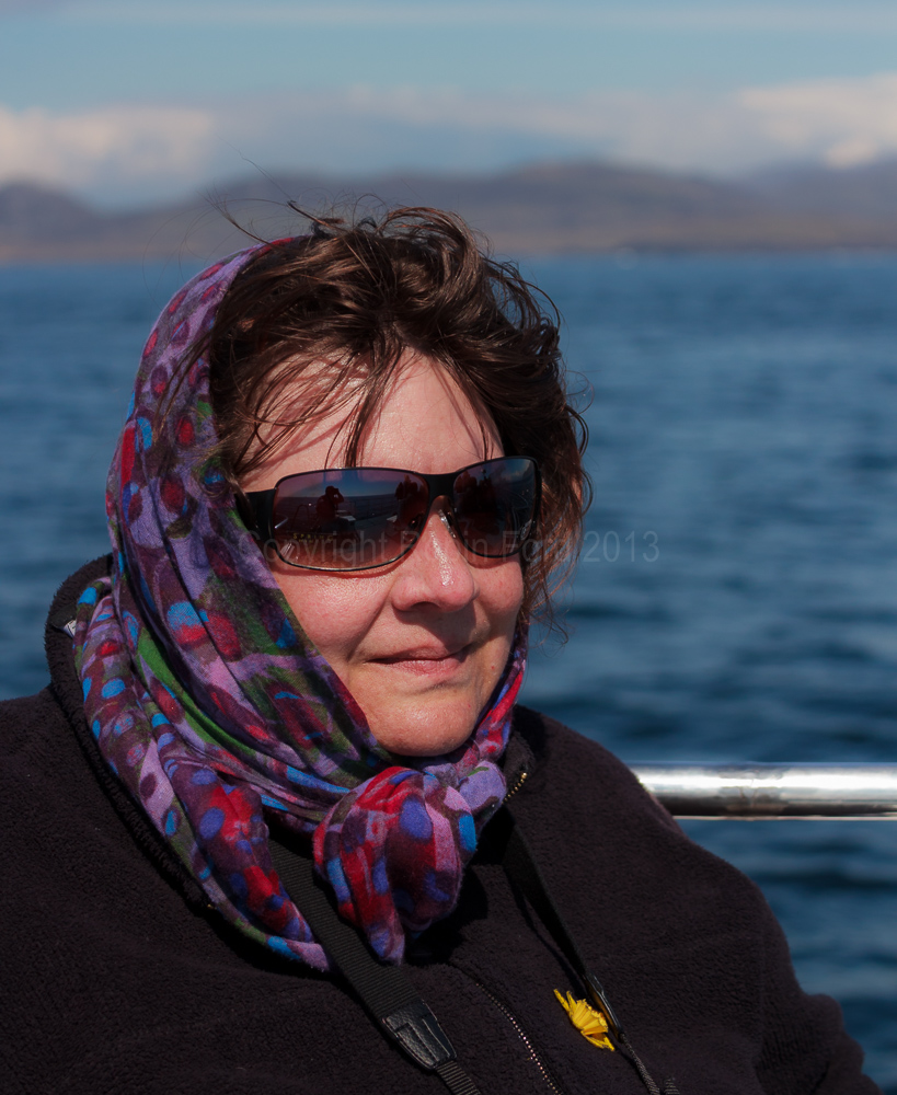 Claire at sea!