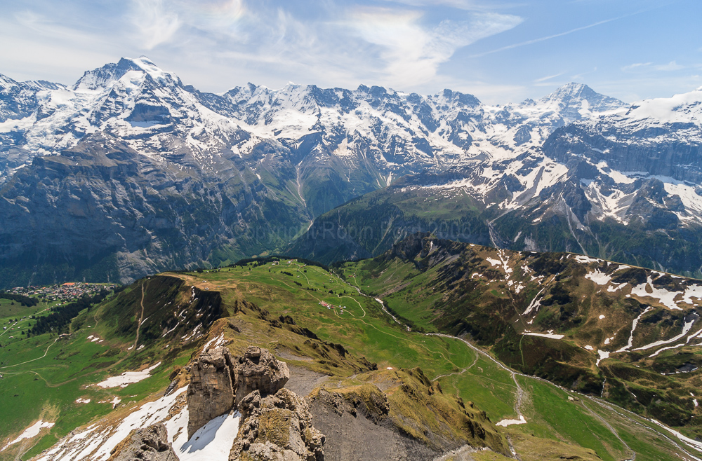 View from the Birg cable car platform