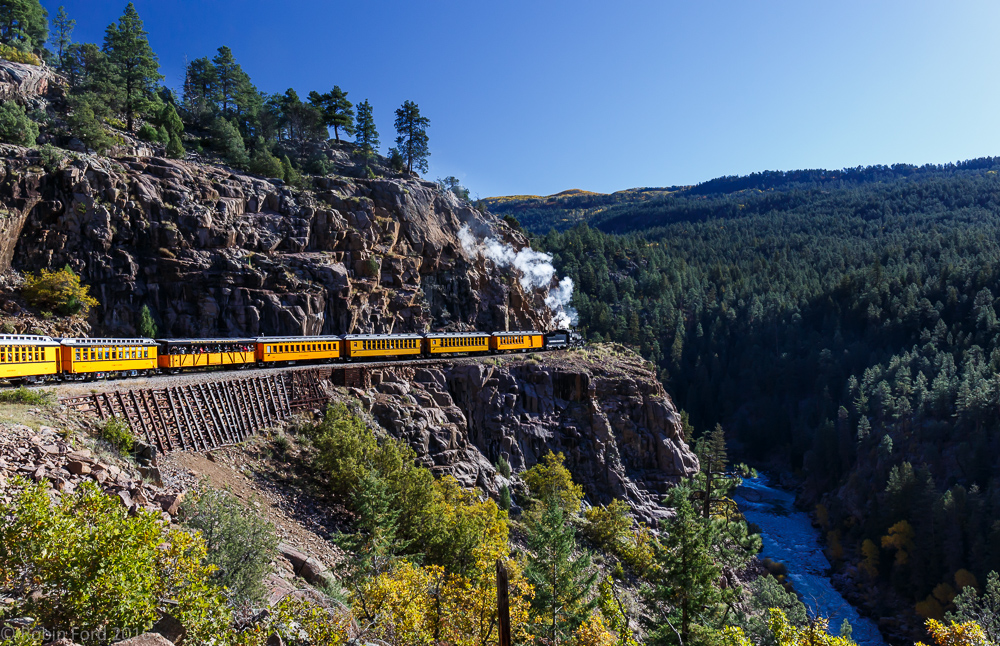 High above the Animas River