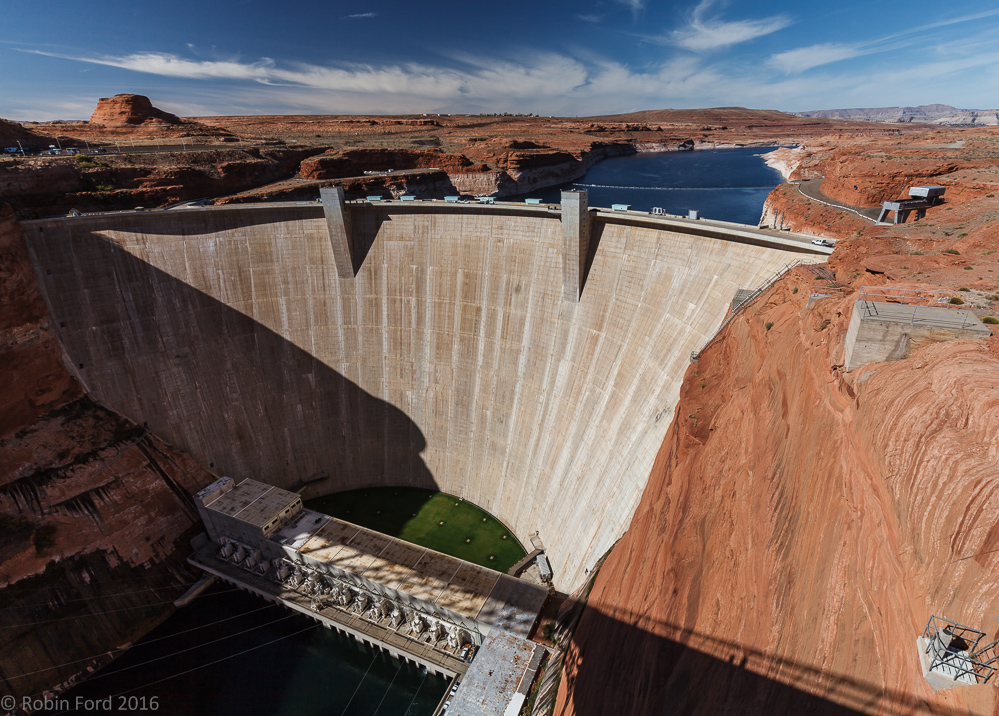 The Glen Canyon Dam, Page Arizona