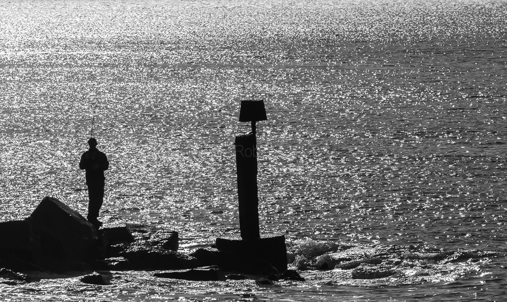 Fishing at Hengistbury Head